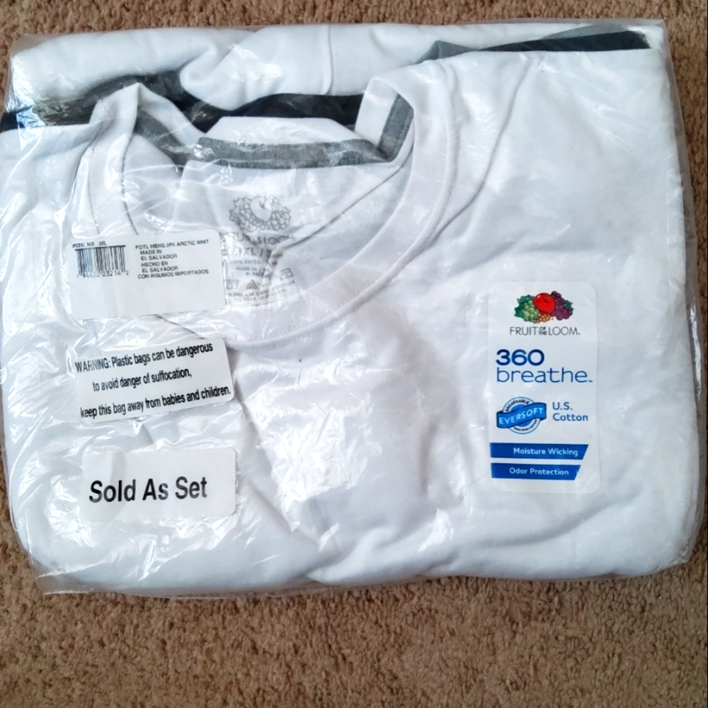 🔥Fruit Of The Loom Mens Sleeveless Muscle Tank Top 3pk🔥